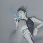 SmokeAndEmbroidery-2004-150x200cm-oil on canvas