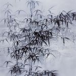 Wang Fu·The Image of the Ink Bamboo  Oil on Canvas 400x200cm 2008