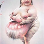 Fat Girl No.2   Oil on Canvas 181x227cm 2005.7