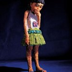 lizhanyang-Little gril  colored fiberglass 35x95x35cm 2002