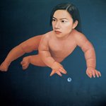 Baby No. 3 Oil on canvas 50 x 180 cm 1998