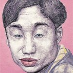 卡通人9  油画 丙烯 35.5x27.5cm  1998