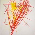 Breaking Heart Acrylic on Canvas 130x95cm 2009