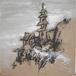 远眺 布面丙烯 70x70cm  2009