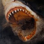 shark Oil on Canvas  200x180cm 2003