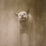 Dog No.6 Oil on Canvas  110x90cm 2002