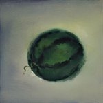 Yang Liu  2008,Fei Jia Cuun,Summer-Watermelon  Oil on Canvas  30x30cm 2008