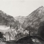 The South Mountain     Paper  Charcoal  79x109cm  2006
