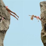 Lei benben Dancing on the CliffNo1 Digital Color Photograph 95x120cm Edition No6  2006