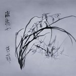 李鳝 兰花 布面油画 200x250cm  2005