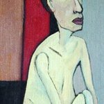 wang xiaolu  Woman's Body No.3 Oil on Canvas 100x30cm 2004