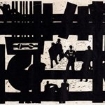 Song Yongping--Tianjin impression_small factory-1983-39.1x54.1cm-woodcuts