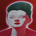   Chinese Portrait Series No.7 Feng Zhengjie Oil on Canvas 150x150cm 2007 