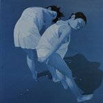  蚊子与飞蛾 郭伟 布上丙烯  200x180cm 2004 