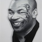 姚朋 没有比这更好的事- 30x40cm 布面油画 2015Yao Peng Nothing Better- Mike Tyson 30x40cm Oil on Canvas 2015 w