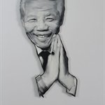 姚朋 没有比这更好的事- 30x40cm 布面油画 2015Yao Peng Nothing Better- Nelson Rolihiahia Mandela 30x40cm Oil on Canvas 2015 w