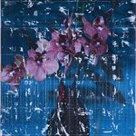 Parker Ito  Captiol Records Shit Toots orchid wrubber plant  163x117cm Acrylic toner gloss varnish on canvas 2016