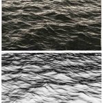 无题－海明威，25.4x20.32cmx2，纸上素描、8x10英寸黑白底片，独版，2017