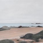 Xue Ruozhe, Highway1-17 Miles , oil on linen, 30x50cm , 2020